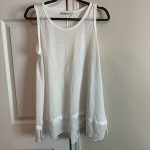 Flowy linen blend tank